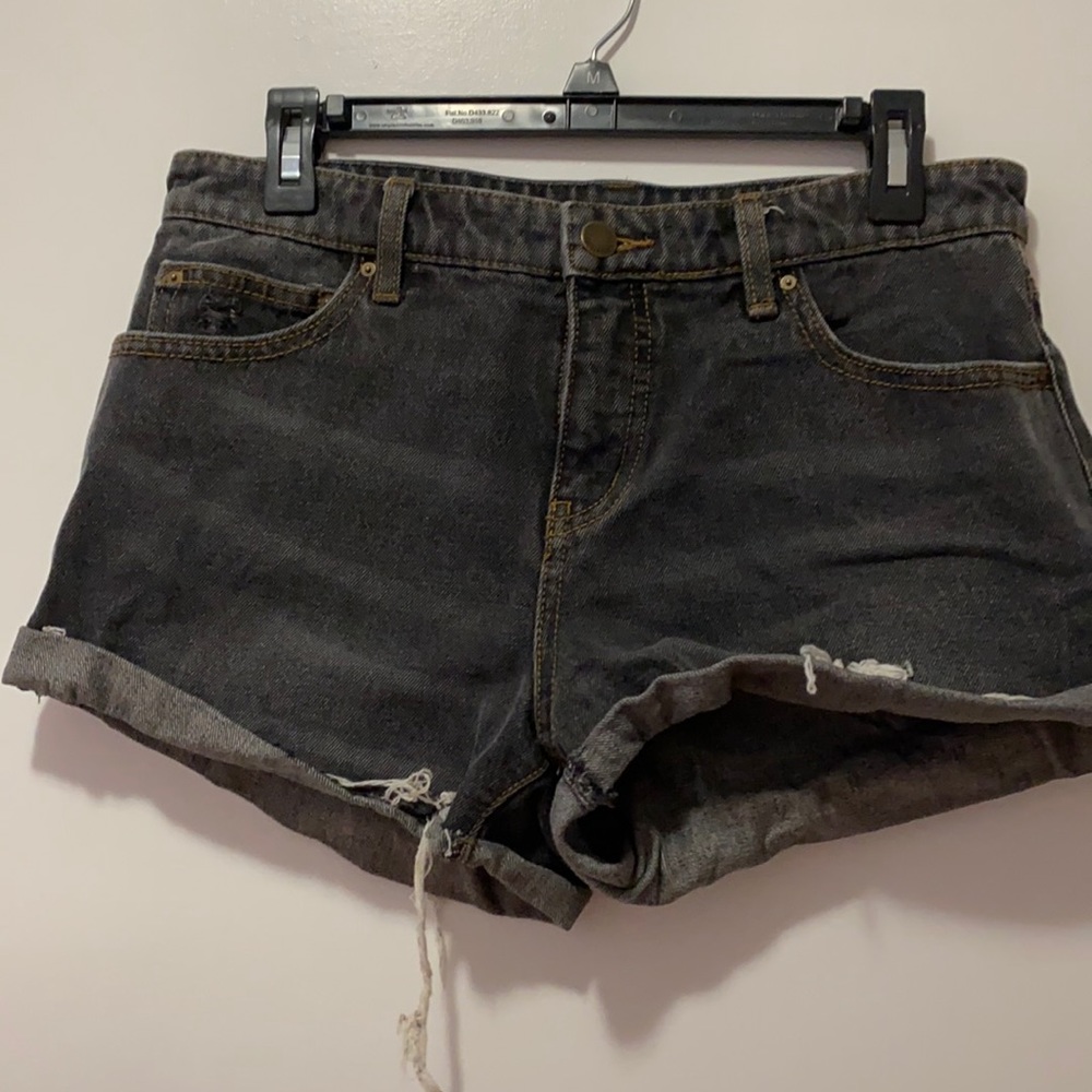 Billabong black denim shorts